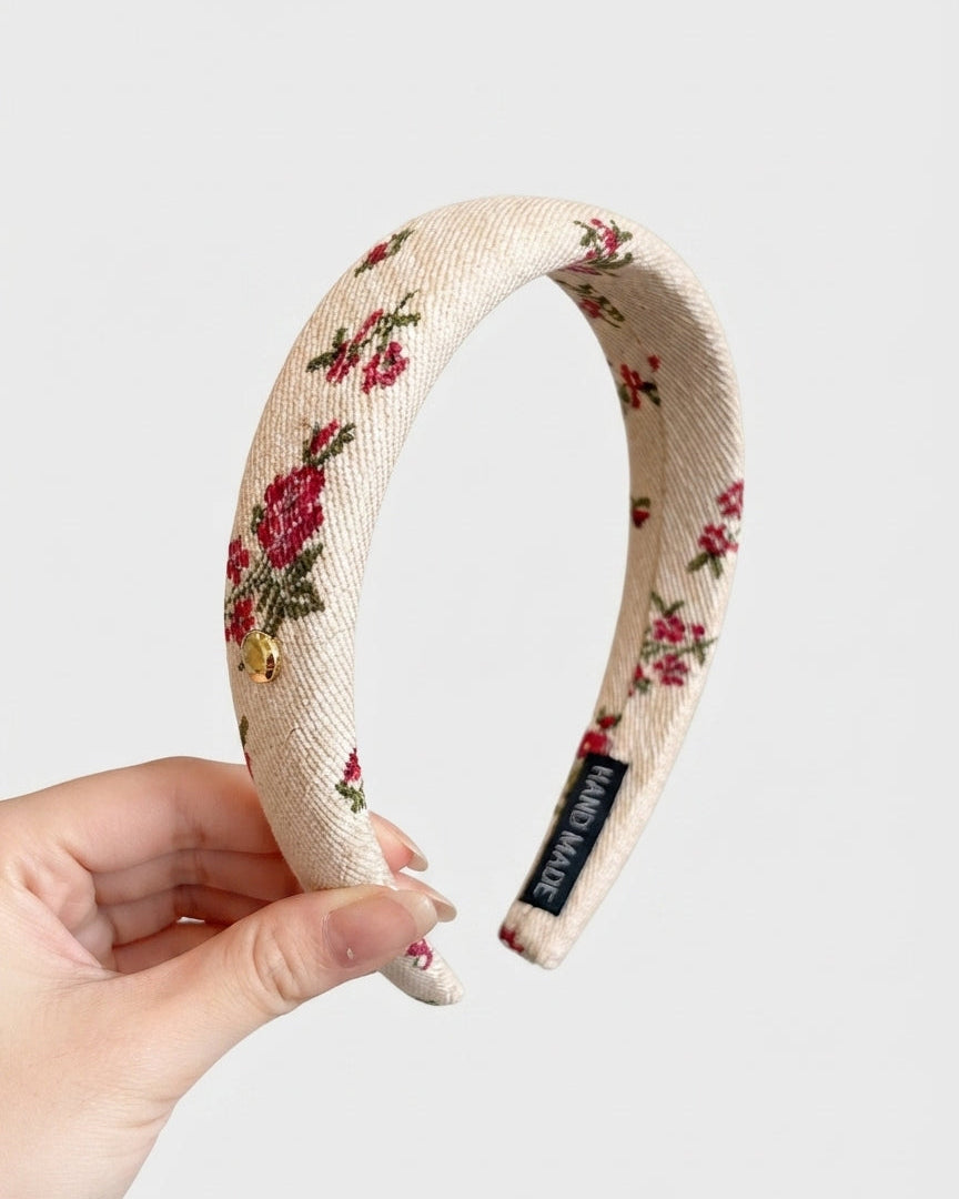 Diademas para niñas con estampados florales elegantes