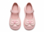 Zapato para niña con diseño de moño adornado con perlas en España