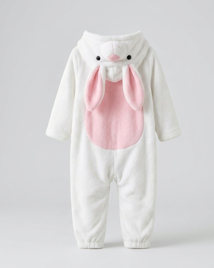 Mono de invierno bebé niño con capucha de animal – pijama infantil de felpa suave en España