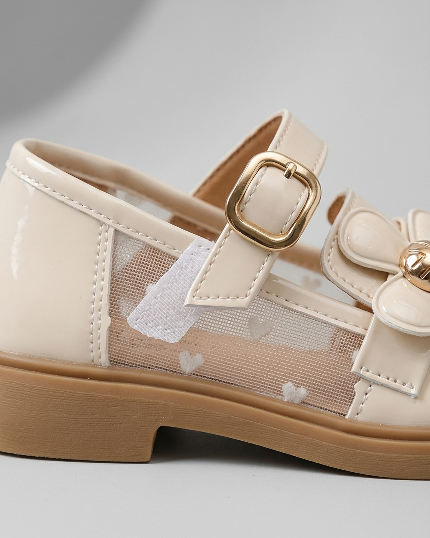 Zapato Transparente Niña Flor y Brillo