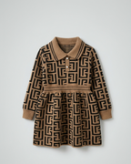 Conjunto Niña Vestido Chaleco Elegante Infantil