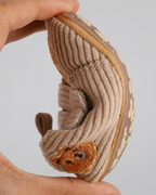 Zapatos bebé recién nacido de tela bordada con osito y cierre de velcro – calzado suave para bebés en España