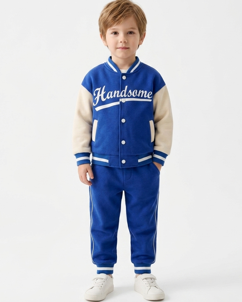 Conjunto deportivo infantil 3 piezas bebé y niño con chaqueta varsity y pantalón cómodo ropa niño en España