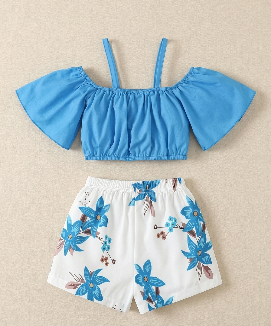 Estilo bajo el Sol! Set Floral de 2 Piezas