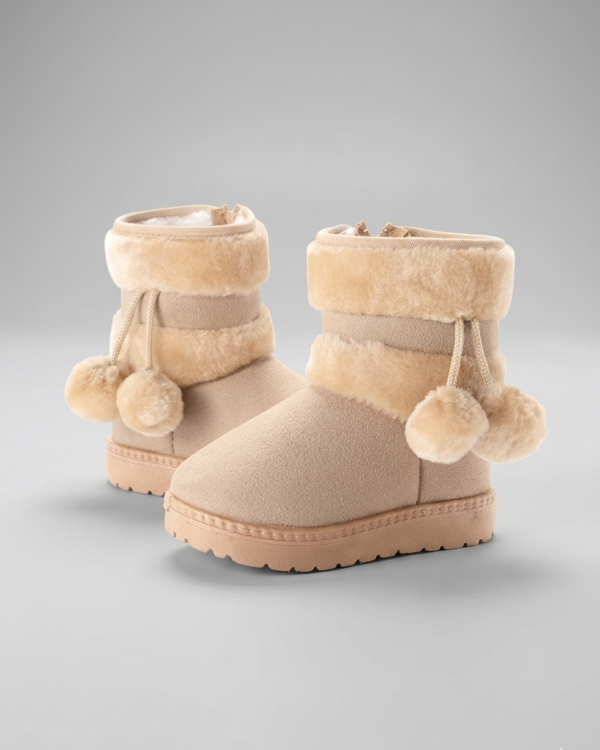 Bota cálida forrada de piel para el invierno en España