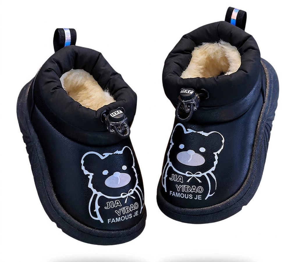 Zapato de invierno con diseño de oso en España