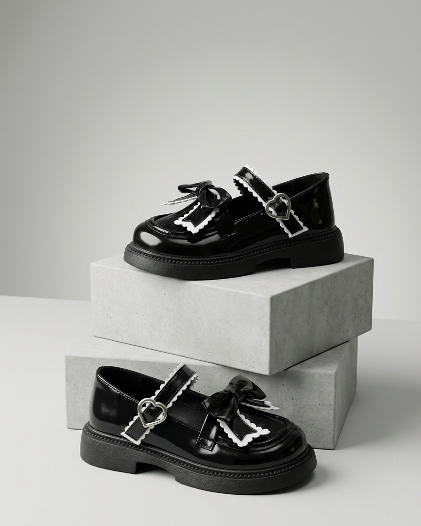 Zapato elegante para niña con diseño de lazo atractivo en España
