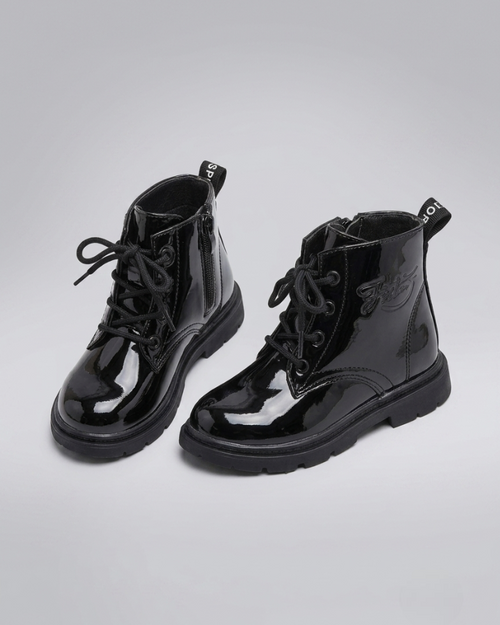 Botas Charol Niña Elegantes Invierno