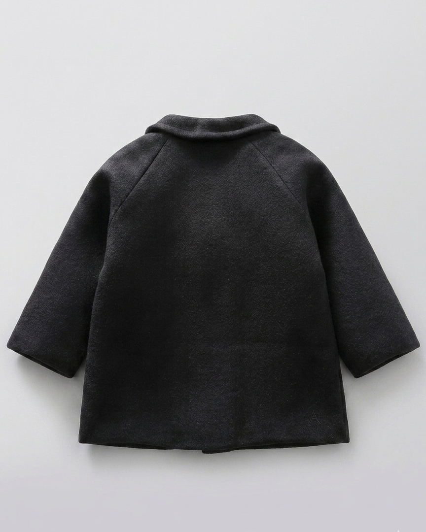Abrigo de invierno infantil clásico elegante para niño y niña outfit niño