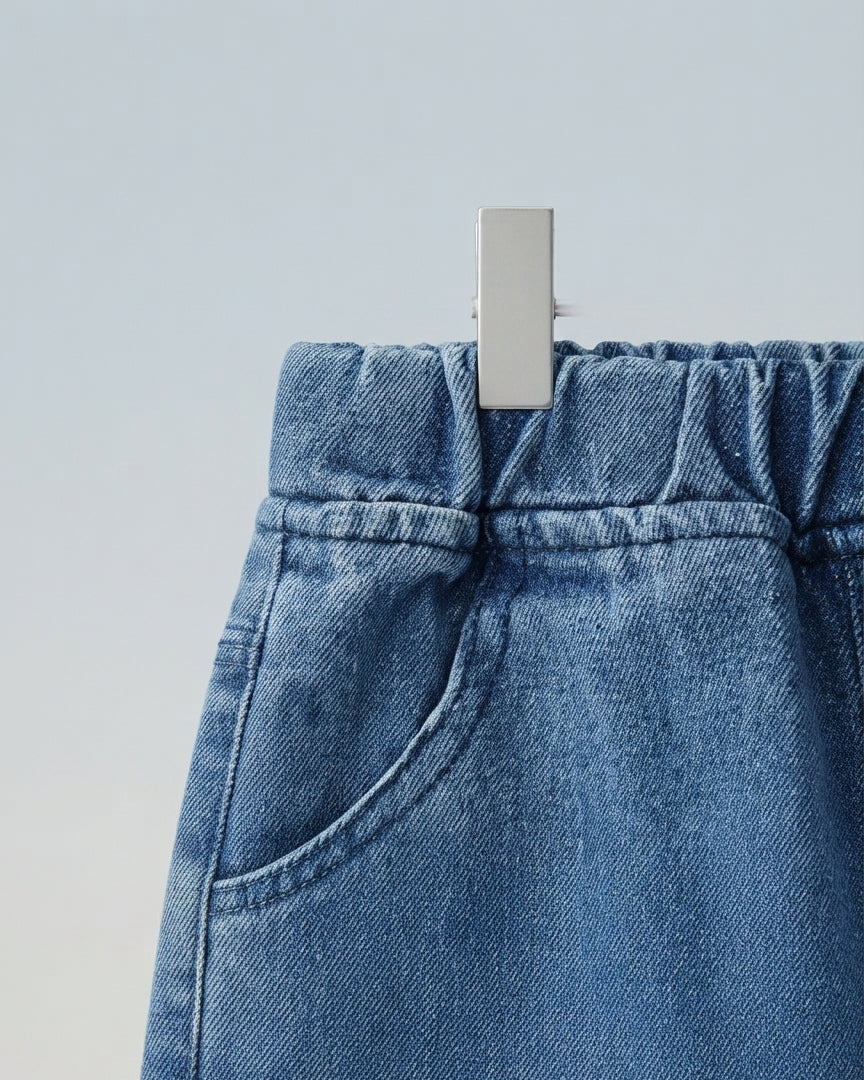 Conjunto denim niño 2 piezas chaqueta vaquera, camiseta y pantalón