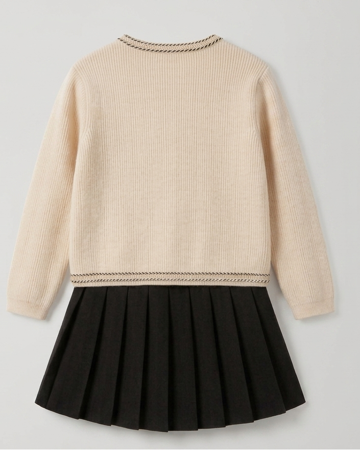 Conjunto niña 2 piezas con lazo grande elegante otoño invierno  es perfecto para ocasiones especiales, en España