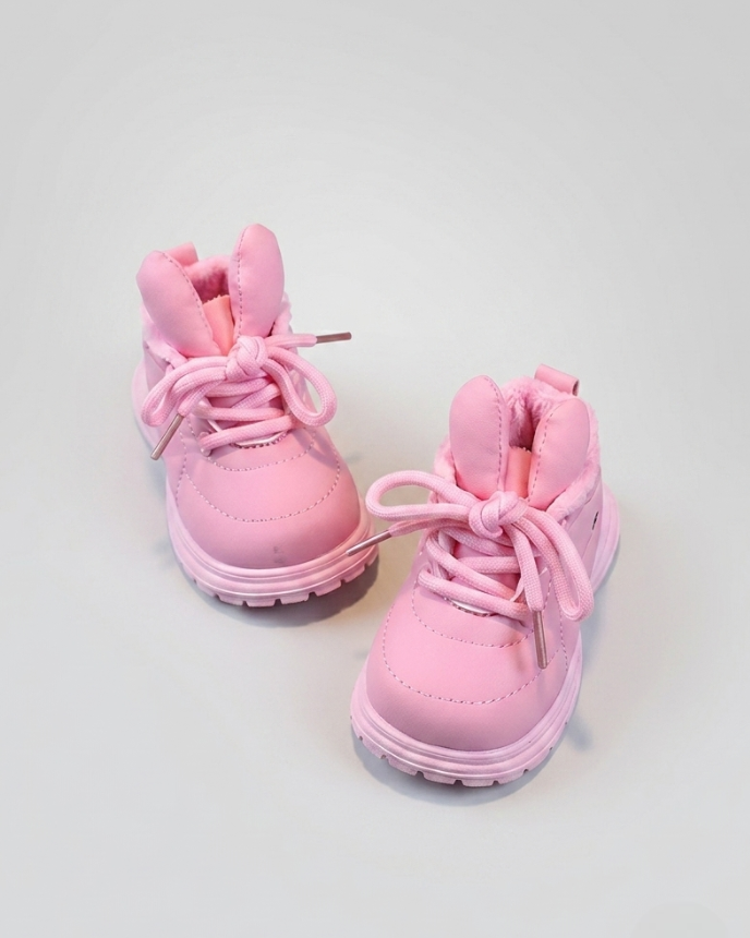 Botita de invierno suave con diseño de conejito adorable y orejitas salientes en España