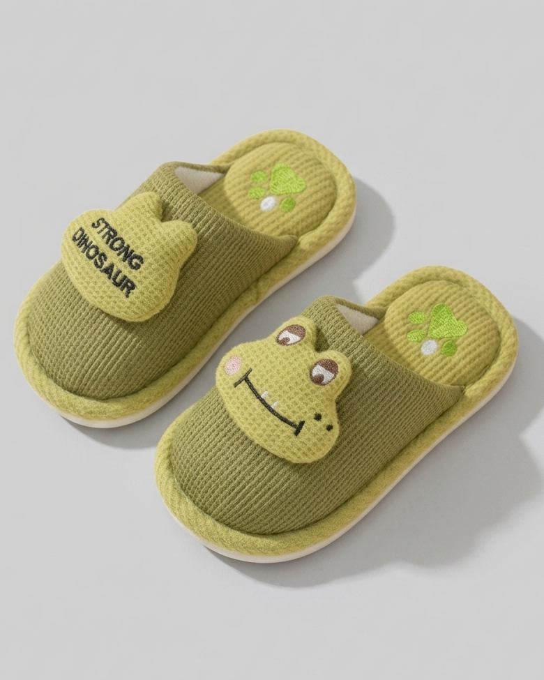 Pantuflas de algodón suave con forro cálido y diseño de dibujos animados en España