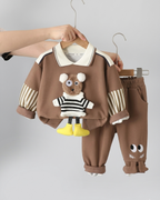 Conjunto bebé invierno sudadera cálida y pantalón cómodo con cintura elástica en España