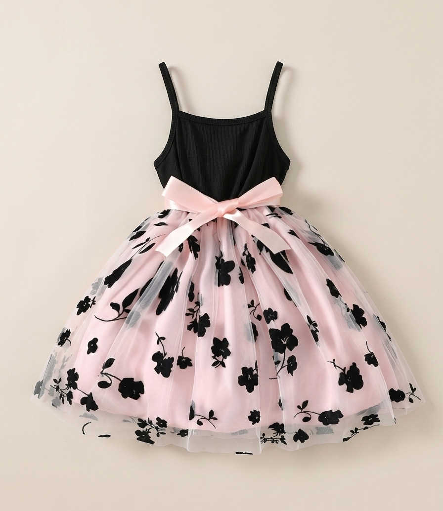 Vestido Elegante con Flores