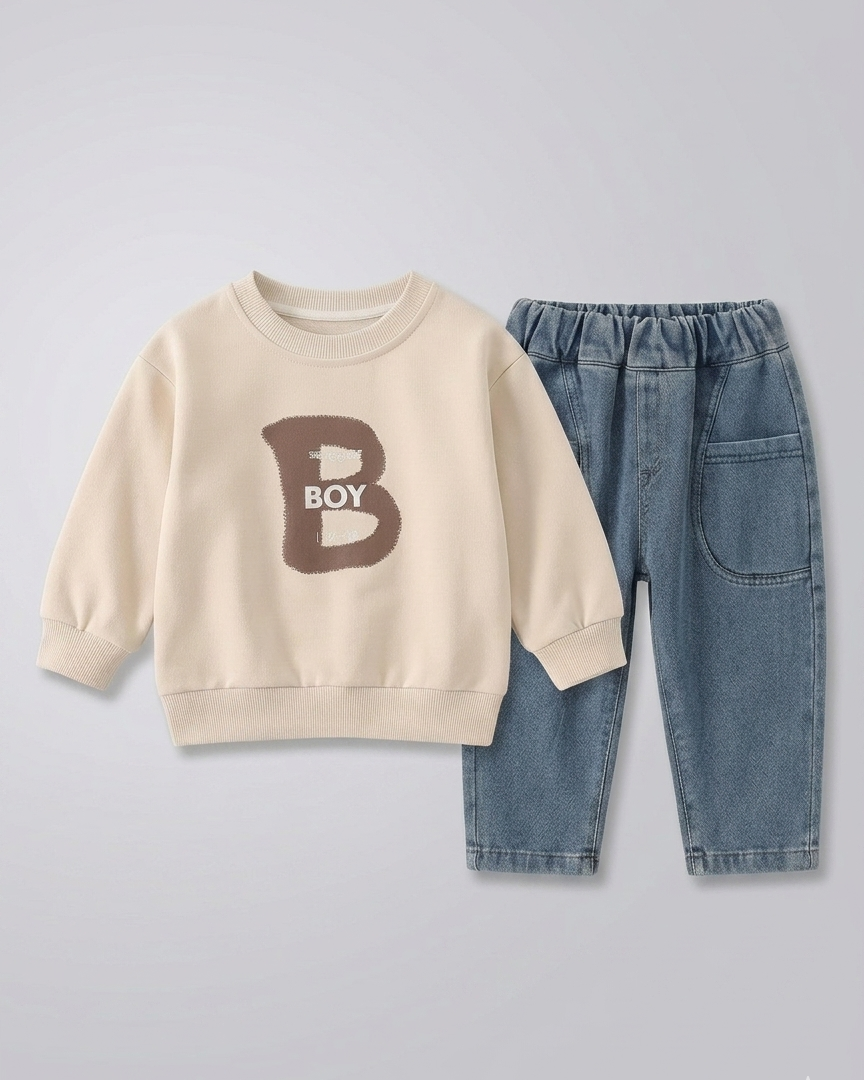 Conjunto niño otoño invierno ropa infantil algodón y vaquero en España