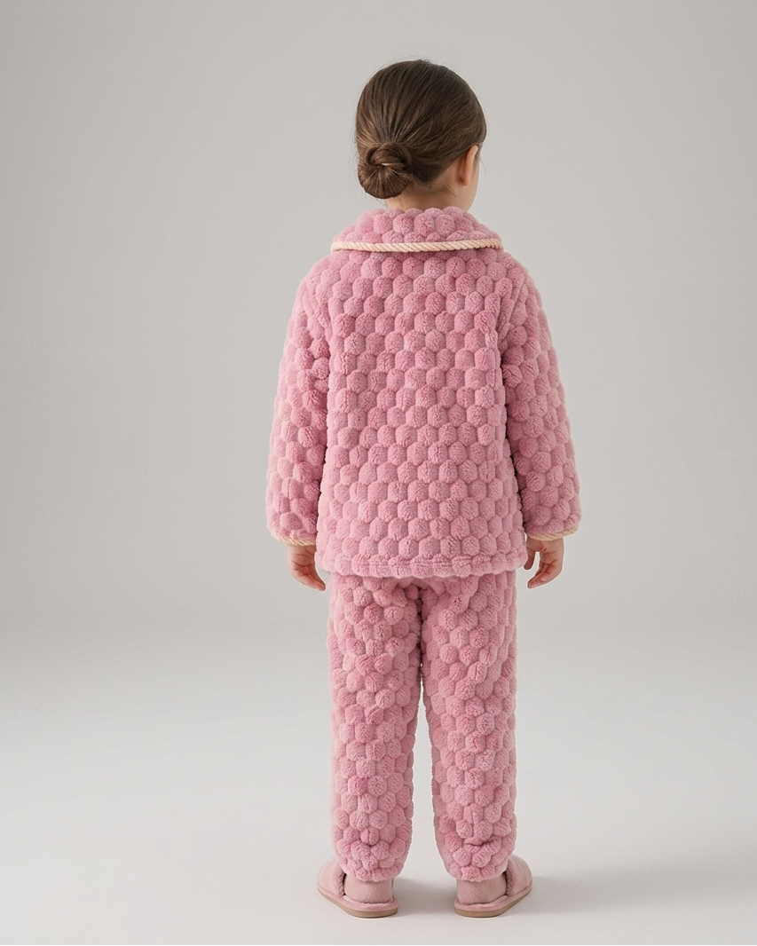 Pijamas de invierno para niños 2 piezas de felpa cálida conjunto pijama infantil invierno en España