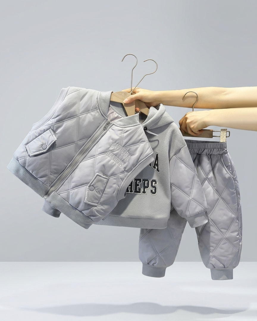 Conjunto Niño Invierno 3 Piezas  Chaleco y Pantalón Térmico