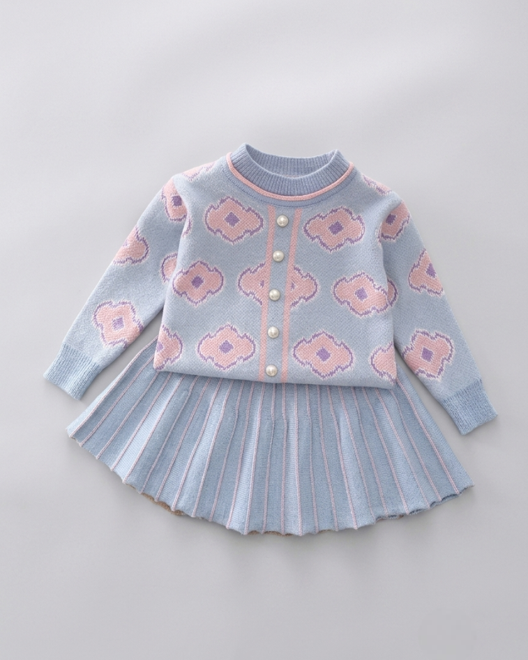 Vestido niña invierno de tejido suave con textura cómoda | vestido niña punto suave | ropa niña elegante en España