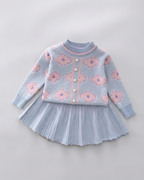 Vestido niña invierno de tejido suave con textura cómoda | vestido niña punto suave | ropa niña elegante en España