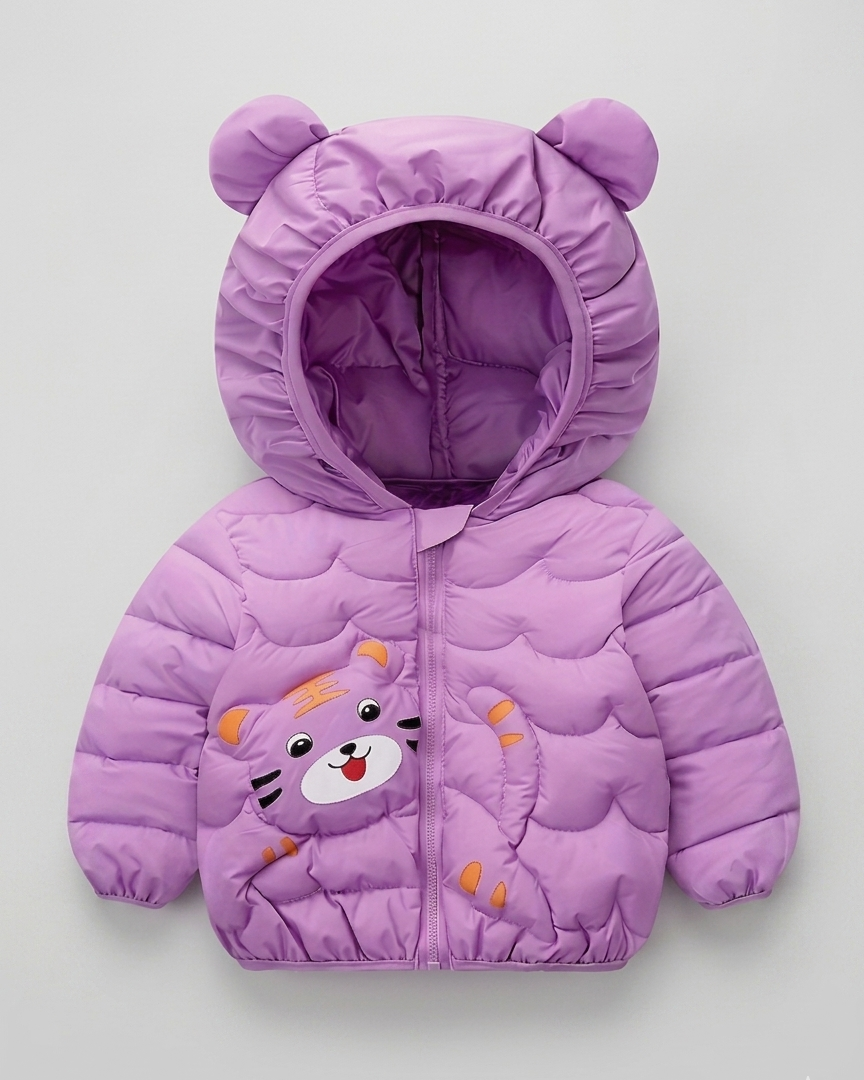Chaqueta niño invierno acolchado con capucha y cremallera – ropa niño invierno,Ideal para clima otoñal en España