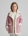 abrigo niña invierno rosa elegante Rosie Elegance – abrigo clásico con forro de piel sintética en España