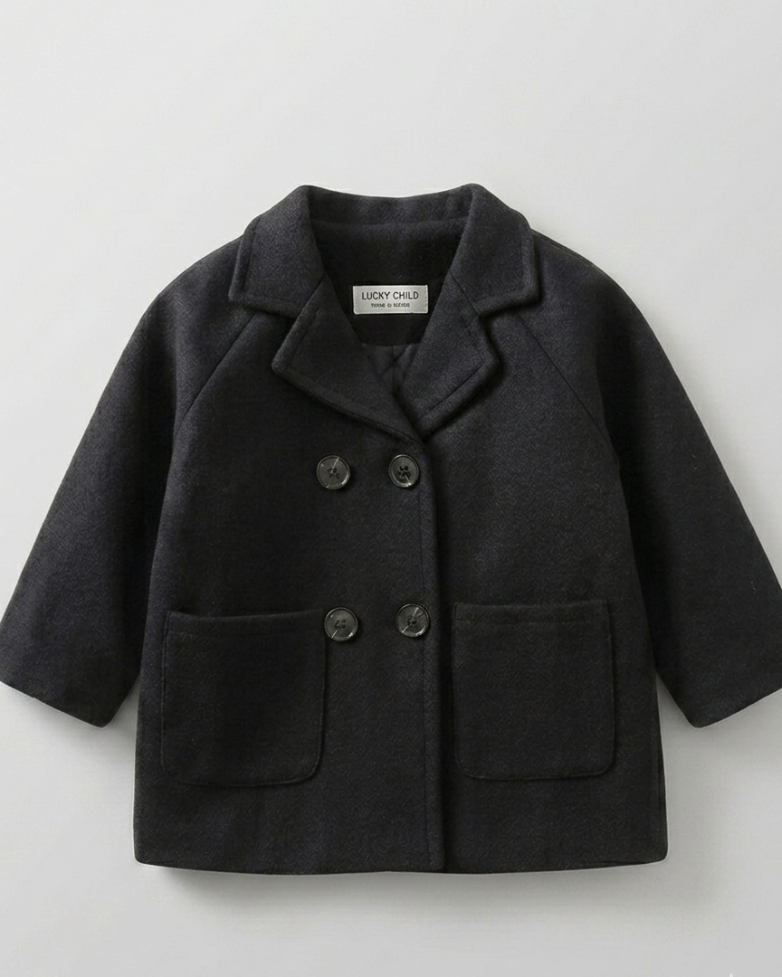 Abrigo de invierno infantil clásico elegante para niño y niña outfit niño niña 