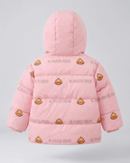 Chaqueta infantil de invierno con capucha y estampado de patitos   acolchada  con bolsita a juego en España