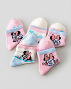 Calcetines de Minnie Mouse para niñas  5 diseños diferentes