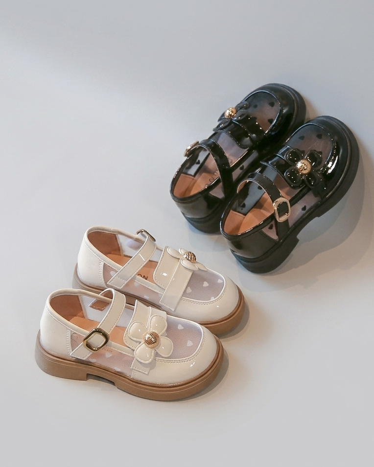 Zapato transparente decorativo con flor brillante de verano para niñas en España