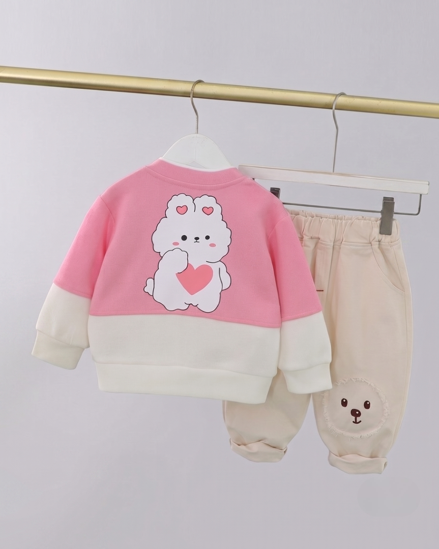 Conjunto bebé 3 piezas ropa infantil con diseño elegante de osito para niño y niña en España