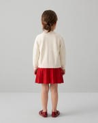Conjunto niña invierno felpa con bordado de frutas 3D chaqueta y falda en España