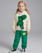 Conjunto Niño Osito 3D Invierno Sudadera y Pantalón