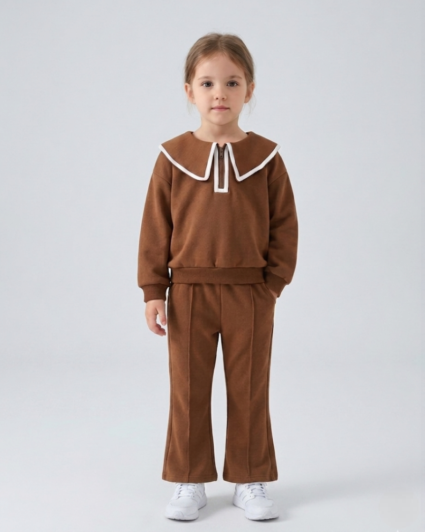 Conjunto niña 2 piezas invierno cálido con diseño moderno y cómodo en España