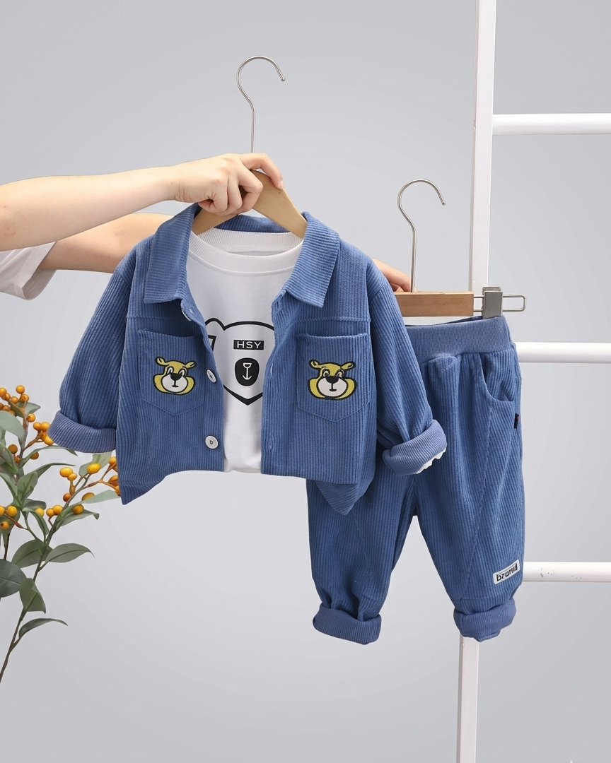 Conjunto  invierno terciopelo 2 piezas niño con chaqueta y pantalón en España