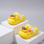 Pijamas infantiles con estampado de pato y sandalias ligeras de diseño elástico