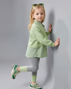 Conjunto Niña 3 Piezas Otoño Invierno Flores Bordadas