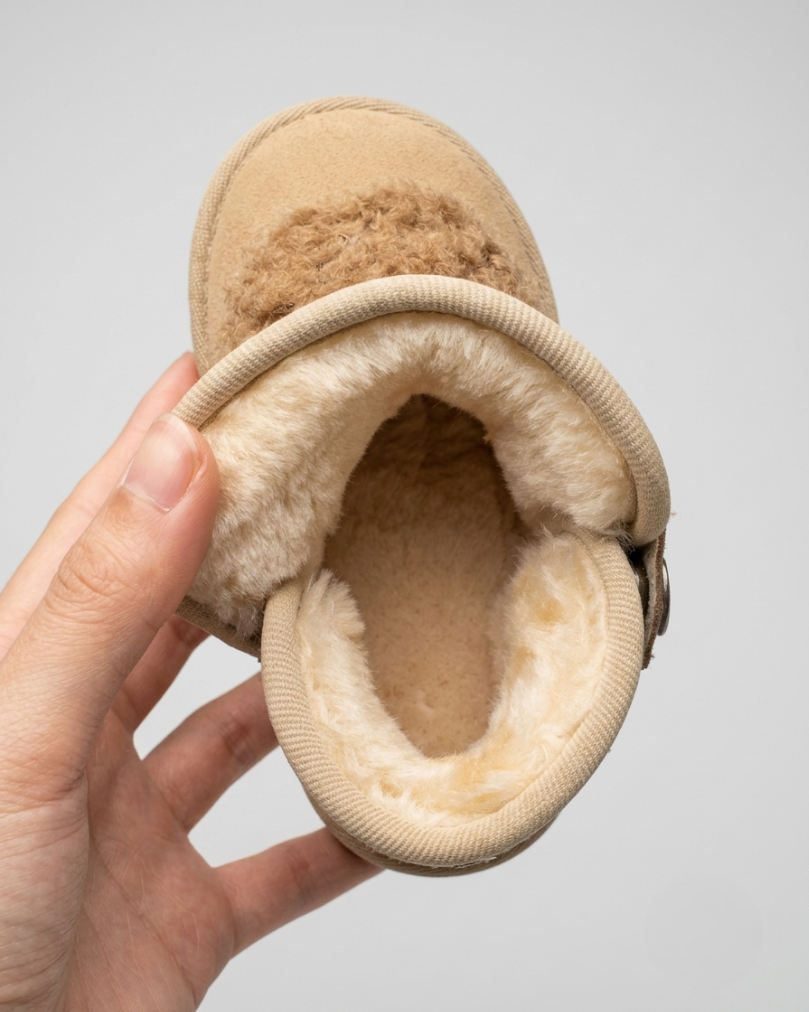 Botas Niño Cara de Osito Invierno Cálido