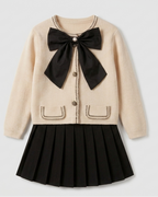 Conjunto niña 2 piezas con lazo grande elegante otoño invierno  es perfecto para ocasiones especiales, en España