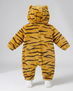 Mono de invierno bebé niño con capucha de animal – pijama infantil de felpa suave en España