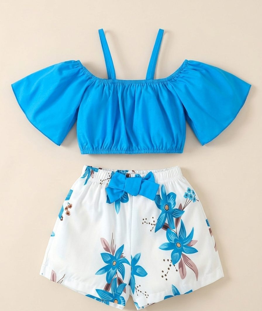 Estilo bajo el Sol! Set Floral de 2 Piezas