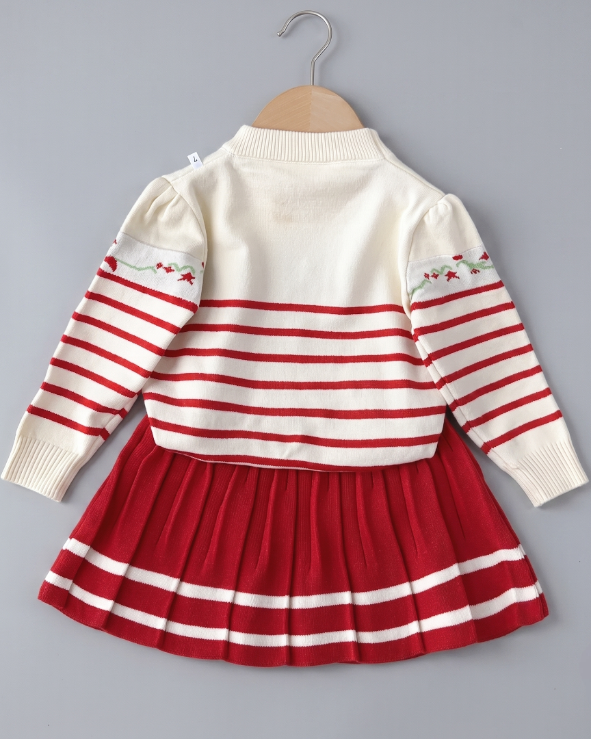 Conjunto Niña Plisado Invierno 2 Piezas ,Elegante