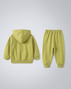 Conjunto infantil de chándal bebé 2 piezas: chaqueta con capucha y pantalón con estampado de osito para otoño invierno en España