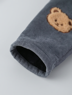 Conjunto niño 2 piezas ropa infantil: sudadera con capucha con diseño de oso 3D y pantalón vaquero elástico,Ideal para primavera y verano en España
