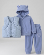 Conjunto bebé invierno 3 piezas cálido con chaqueta y pantalón,Ideal para clima otoñal y principios de invierno  en España