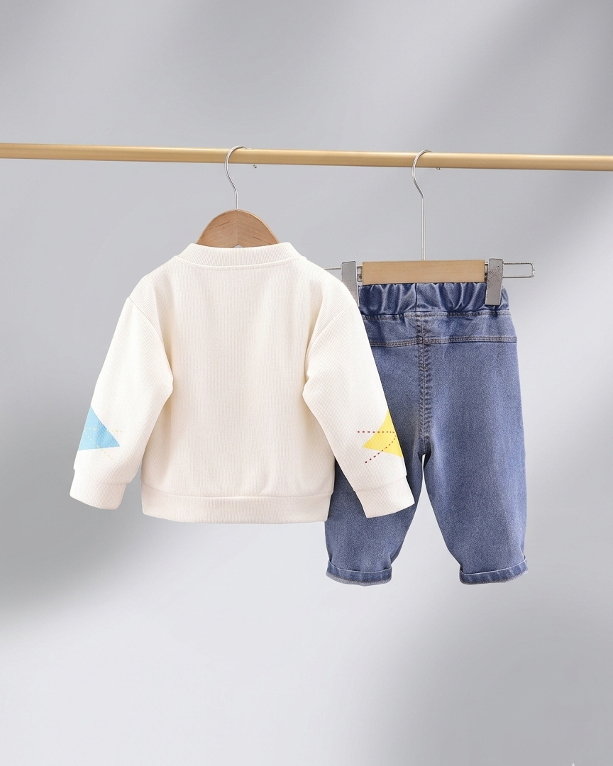 Conjunto bebé niño 3 piezas casual chaqueta camiseta y pantalón en España