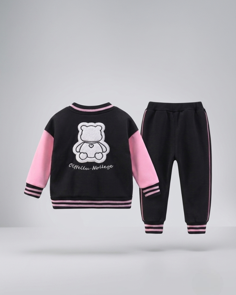 Conjunto deportivo niño Bear Cool estilo varsity de algodón suave | conjunto niño cómodo para diario en España