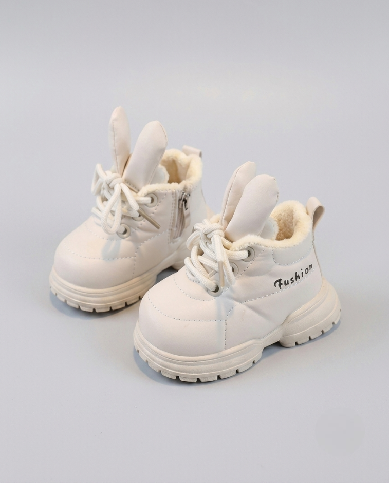 Botita de invierno suave con diseño de conejito adorable y orejitas salientes en España