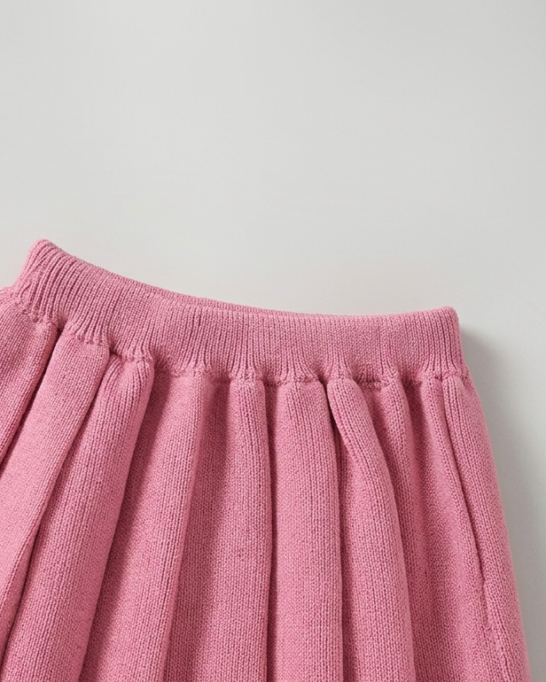 Vestido niña invierno tejido conjunto 2 piezas (top y falda plisada) niña de dos piezas Ideal para primavera y para clima otoñal en España
