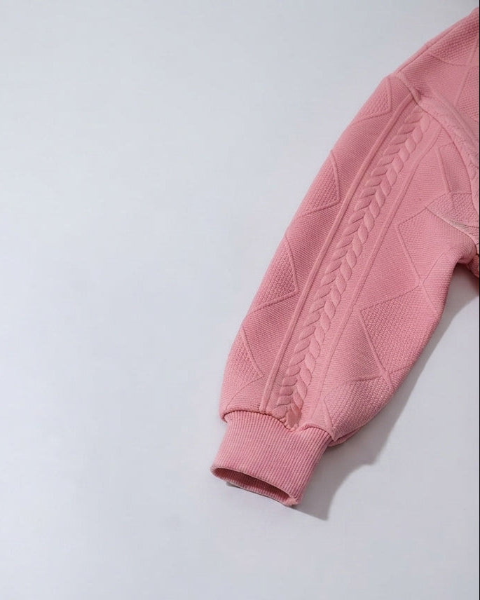 Conjunto Niña 3 Piezas Otoño Invierno Flores Bordadas
